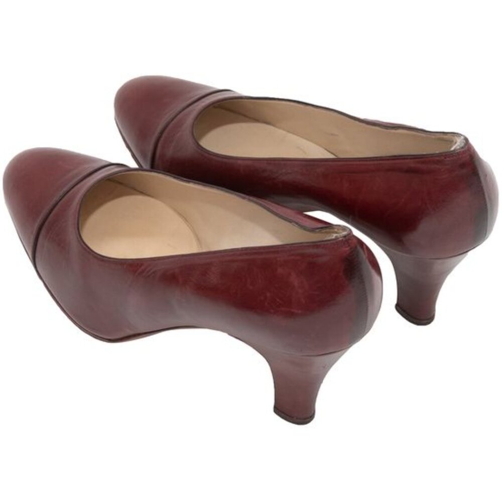 Chanel Vintage Brown Pumps, Size 5 1/2 - Picture 3 of 5
